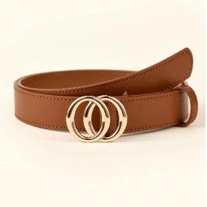 Brown Double Ring Belt